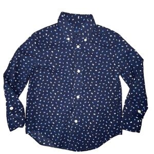 Boy’s, long sleeve, nautical style button down shirt by Ralph Lauren